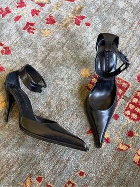 Pura Lopez leather stiletto heel 37.5/7